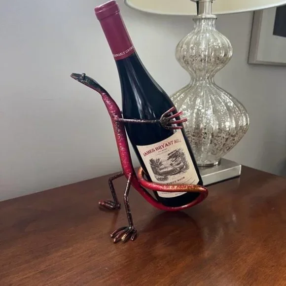 Welded Desert Lizard Wine Holder from Moab Utah - Picture 7 of 10